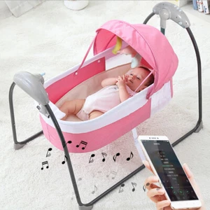3-speed Auto-Swing Elektrische Babyschaukel Babywippe Babyliege Wiege bis 18KG - Bild 1 von 19
