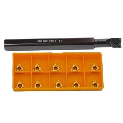 1Pcs SNL 0012M11-16 12mm CNC Internal Threading Tool Holder + 10Pcs MMT11ER AG60 - Image 1 of 4