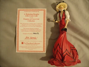 Hamilton Collection A Relaxing Respite With Coca Cola Figurine with COA - Picture 1 of 7