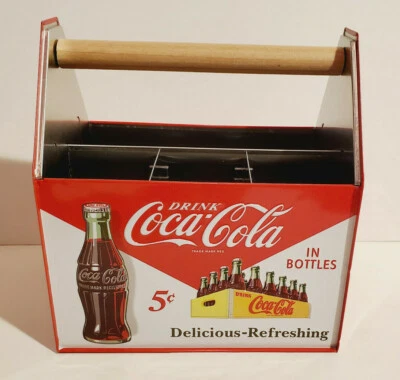 ОЛОВЯННАЯ ПОСУДА ДЛЯ ПИКНИКА С ЛОГОТИПОМ COCA COLA COKE SODA РЕТРО СТИЛЬ ДЕРЖАТЕЛЬ САЛФЕТОК CADDY - Изображение 1 из 3