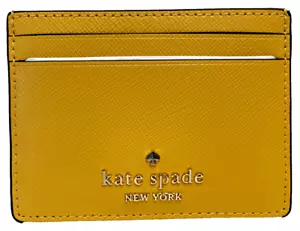 Kate Spade Madison Saffiano Porta Carte Piccolo Slim Pelle (KI368) NUOVO - Foto 1 di 4