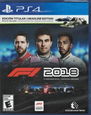 F1 2018 Headline Edition PS4 (Brand New Factory Sealed US Version) PlayStation 4 - Image 1 of 2