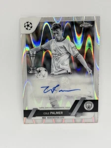 2022-23 Topps Chrome UCC Cole Palmer Auto Raywave Black & White Refractor - Bild 1 von 2