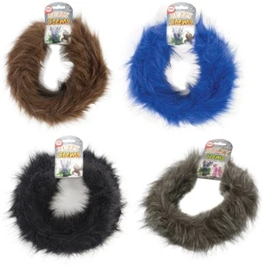 Assorted JUMBO Fuzzy Craft Stems 9 Feet - Brown, Royal Blue, Black, Grey Wolf - Picture 1 of 5