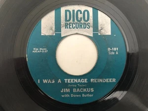 '59 Christmas Novelty 45 JIM BACKUS I Was A Teenage Reindeer DICO hear - Bild 1 von 2