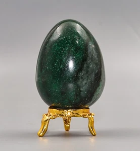 60 mm Grüner Kyanit Metaphysische Kraft Heilung Reiki Energie Geist Stein Ei - Bild 1 von 10