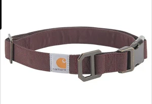 BRAND NEW Carhartt Nylon Duck Dog Collar Wine Size Large 18"-26" water repellent - Bild 1 von 4