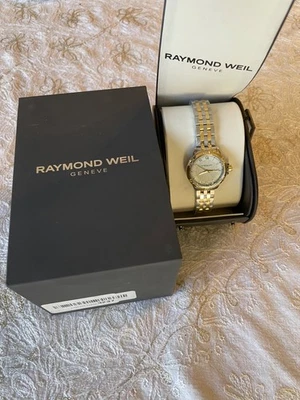 Raymond Weil Tango Watch Two-Tone White Roman Dial 30mm Quartz Retail: $1,575 - Image 1 of 4