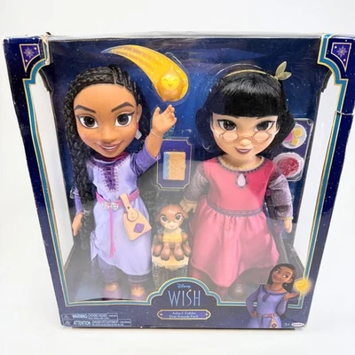 Disney Wish Asha & Dahlia 14" Dolls Best Friends Pack with Outfits SEALED - Image 1 of 4