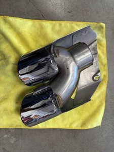 Porsche Macan Quad Exhaust Tip Left Side OEM 2014 2015 2016 2017 2018 19 20 21 - Picture 1 of 4