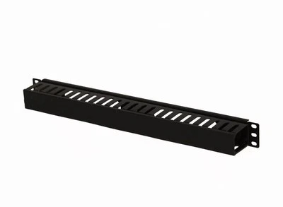 1U Plastic Rack Mount Horizontal Cable Manager Duct Raceway For 19" Server Rack - Image 1 of 3