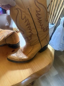 Botas vaqueras de cuero para hombre hechas en México talla 9 - Imagen 1 de 11