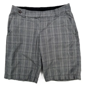 The North Face Womens Plaid Shorts Gray Casual Walking Hiking Outdoor Size 4 - Picture 1 of 9
