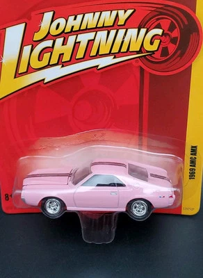 Johnny Lightning R2 1969 AMC AMX en rosa Foto 1 de 4
