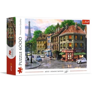 Street of Paris 6000 Piece Jigsaw Puzzle Red 54"x38" Print, DIY Puzzle, Creat... - Picture 1 of 6