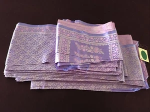 Saga 100 % reine Seide rosa & lila indischer Sari Sari 6 1/2 Yard - Bild 1 von 8