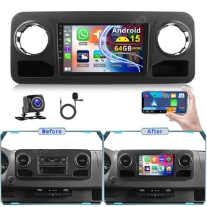2+64GB Android 15 Carplay Stereo Radio For Mercedes Benz Sprinter 2500 2019-2023 - Picture 1 of 17