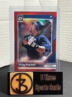 KIRBY PUCKETT 2024 Donruss Optic Red /99 #73 HOF Minnesota Twins A1380 - Image 1 of 3