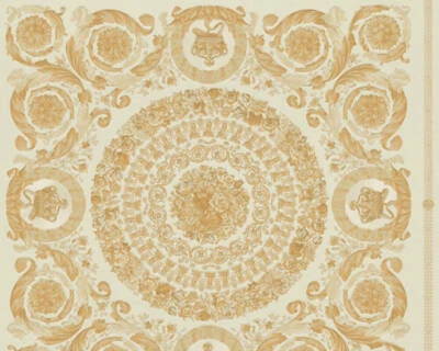 370552 - Versace 4 Papel Pintado Ornamental Barroco Beige Crema Oro AS Creación Foto 1 de 3