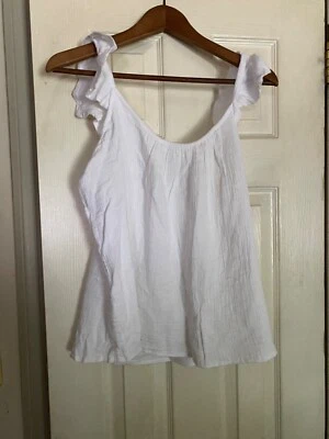 Estilo RD - Top con Volantes Blanco - Talla Grande TOTALMENTE NUEVO Foto 1 de 4