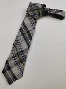 PAUL SMITH Mainline Tartan Design Linen Tie (BNWT) Made In Italy Artist Stripe - Picture 1 of 11