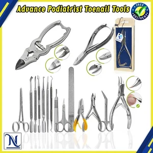 Nail Care Kit Diabetic Thick Toenail Clipper Cleaning Tools Podiatry Chiropody - Picture 1 of 9