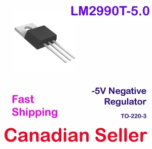 LM2990 -5.0 Negative Fixed Linear Voltage Regulator TO-220-3 Texas Instruments - Picture 1 of 2