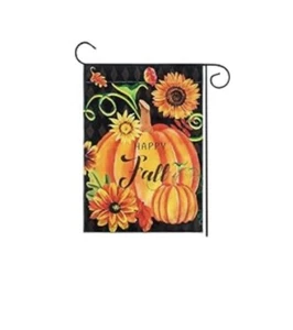 Roberly Happy Fall Garden Flag 12”x18” New In Pkg Stand Not Included - Picture 1 of 4