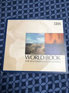 IBM WORLD BOOK 1998 MULTIMEDIA ENCYCLOPEDIA DELUXE EDITION CD-ROM w/ key number. - Picture 1 of 4