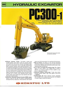 Folleto de equipo - Komatsu - PC300-1 - Excavadora hidráulica (E8367) - Imagen 1 de 1