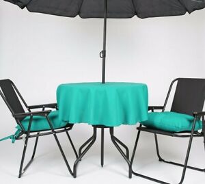 Patio Tablecloth with hole for umbrella parasol Perfect for Outdoor Garden Table
