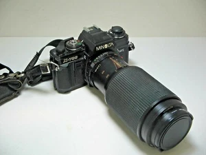 Minolta X-700 Camera 35mm Tele-Photo Lens f/1.4 & Minolta 70-210mm Zoom Lens - Picture 1 of 10
