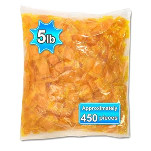 Butterscotch Hard Candy Disc. 5 Pound Bulk. Individually Wrapped and Sealed. (5 - Picture 1 of 12