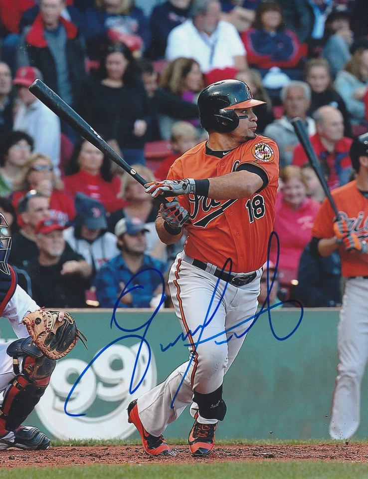 GERARDO PARRA BALTIMORE ORIOLES ACCIÓN FIRMADO 8x10 Foto 1 de 1
