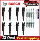 8x Bosch Spark Plug & 8x Ignition Coil For 08-14 BMW 550 650
