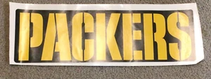 Green Bay Packers Logo fathead decal 26” x 5” NFL Wall Graphics wall new - Picture 1 of 1