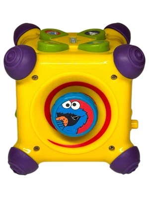 Vintage 2001 Sesame Street Musical Activity Cube Cookie Monster Elmo Bert Mattel - Image 1 of 4