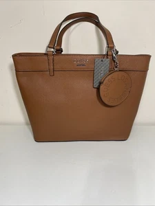 Guess Los Angeles Tote Bag Borsetta con Portamonete Staccabile Marrone Cognac - Foto 1 di 7