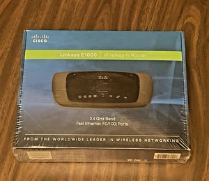 CISCO | Linksys E1000 | Wireless-N Router | 802.11 B/G/N Wireless {NEW_SEALED} - Picture 1 of 5