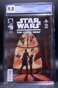 Star Wars Clone Wars (2008) #1 CGC 9.0 White Pages 1st Ahsoka Tano & Captain Rex - Bild 1 von 3