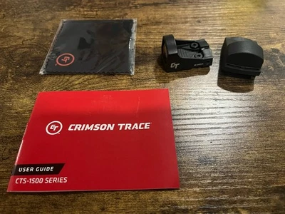 Mira micro reflexo Crimson Trace Cts-1500 ponto vermelho para pistolas - Preto (CTS1500) - Imagem 1 de 4
