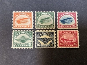 Scott C1-C6 Air Mail Stamps Mint NH And LH 1B - Picture 1 of 2