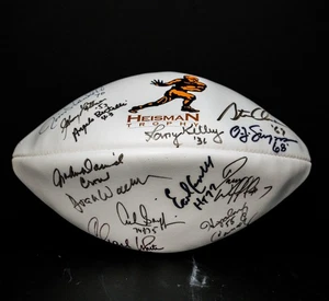 Heisman signiert Fußball "Jim Plunkett '70" "OJ Simpson '68" + 11 weitere BFA 10154 - Bild 1 von 10