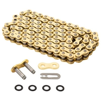 Corrente Tusk 520 Gold X-Ring Master Link para Kawasaki TECATE-4 250 1987-1988 - Imagem 1 de 4