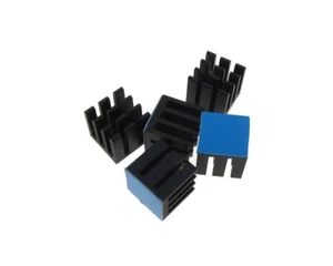 Small 9*9*12mm Heat Sink Top Mount w/ adhesive - Black - Pack of 5 - Bild 1 von 1
