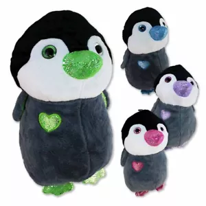 Penguin Soft Toy Large Sparkly - Approx 50cm Plush XXL Fluffy Soft - Picture 1 of 39