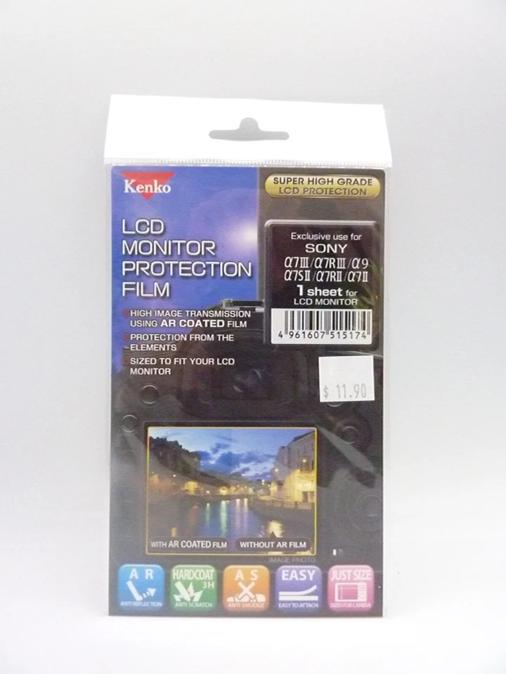 Película de protección LCD Kenko - Se adapta a Sony A7III / A7RIII / A9 / A7SII / A7RII / A7II Foto 1 de 1