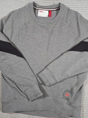Wilson Millennium Crewneck Sweatshirt Women Sz M Gray Black Tennis Preppy  - Image 1 of 4
