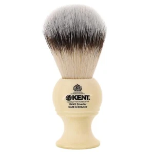 White Medium Travel Size Shaving Brush - Picture 1 of 6