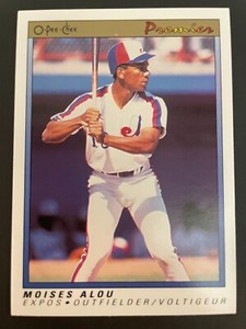 1991 O-Pee-Chee Premier Moises Alou Montreal Expos #3